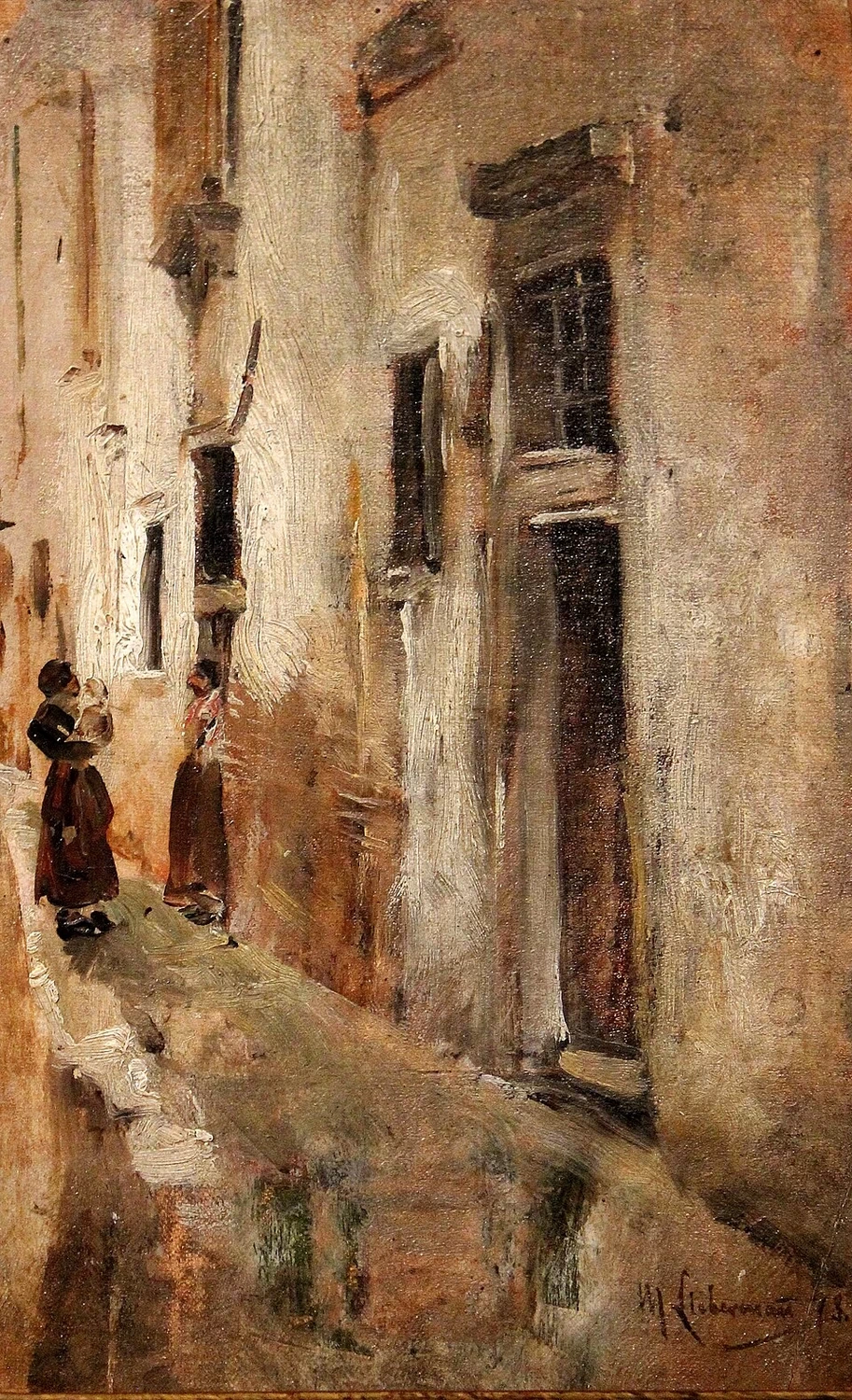 Calle veneziana a sinistra